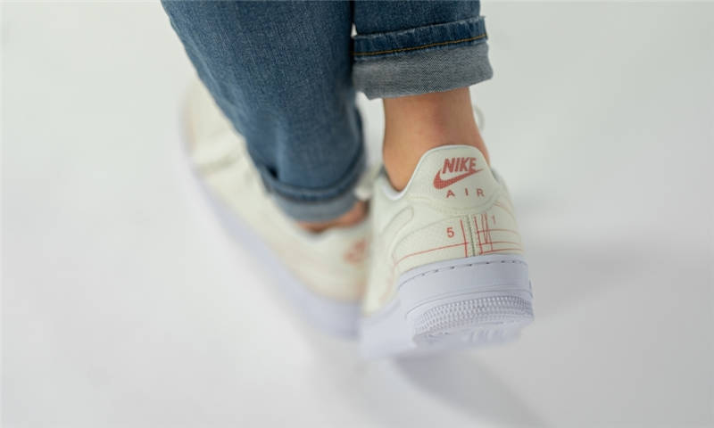 nike air force 1 - Vainilla Blanco Naranjo