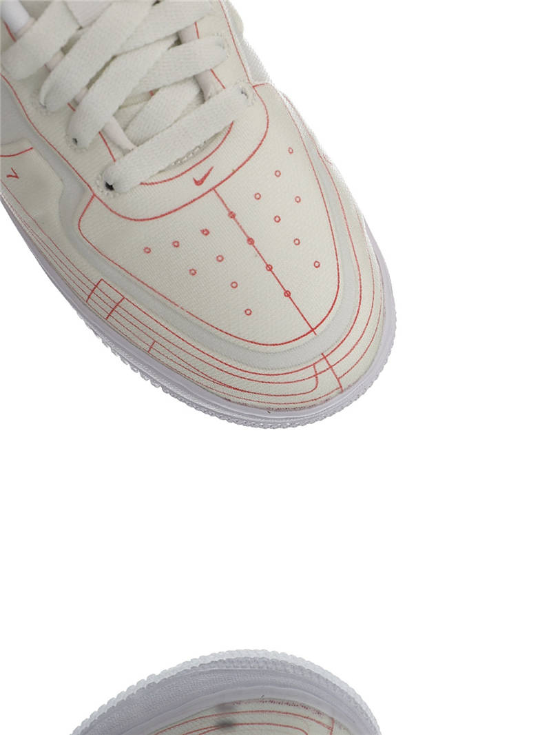 nike air force 1 - Vainilla Blanco Naranjo