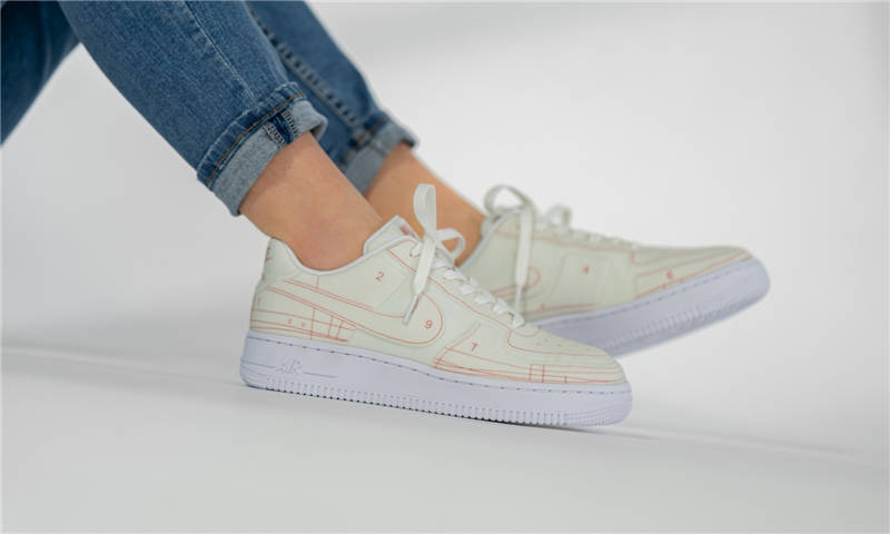 nike air force 1 - Vainilla Blanco Naranjo