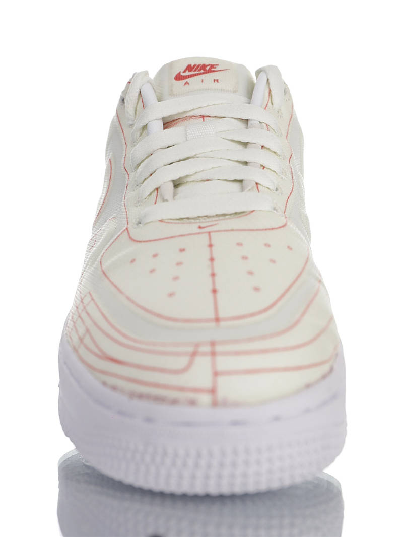 nike air force 1 - Vainilla Blanco Naranjo