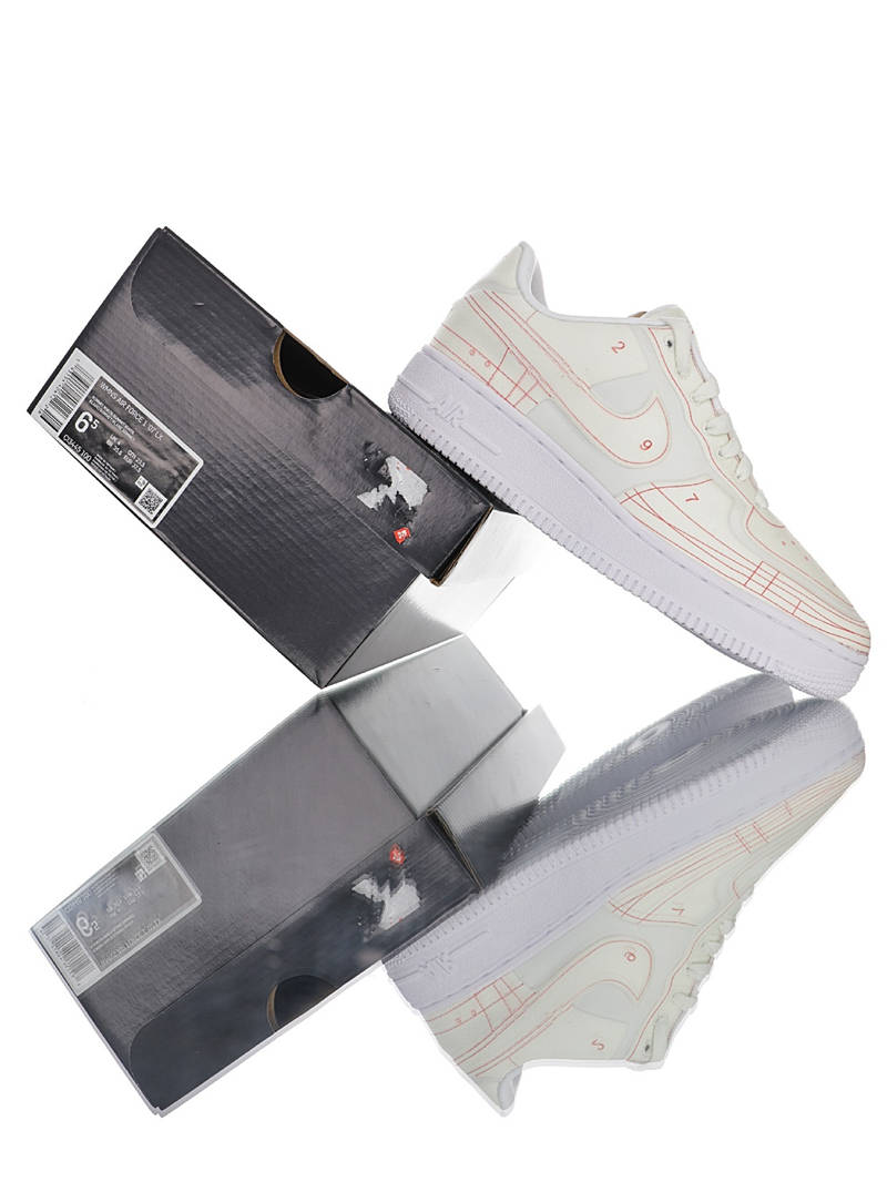 nike air force 1 - Vainilla Blanco Naranjo