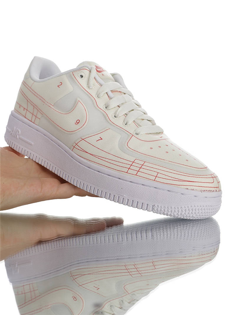 nike air force 1 - Vainilla Blanco Naranjo