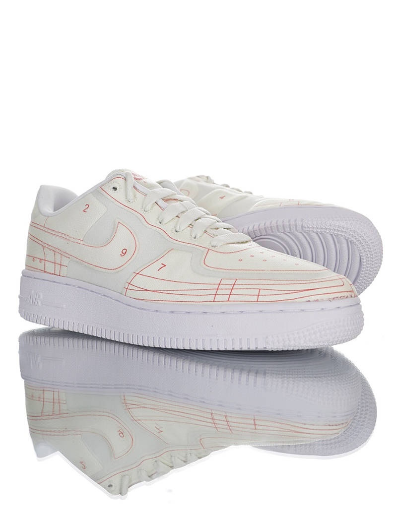nike air force 1 - Vainilla Blanco Naranjo