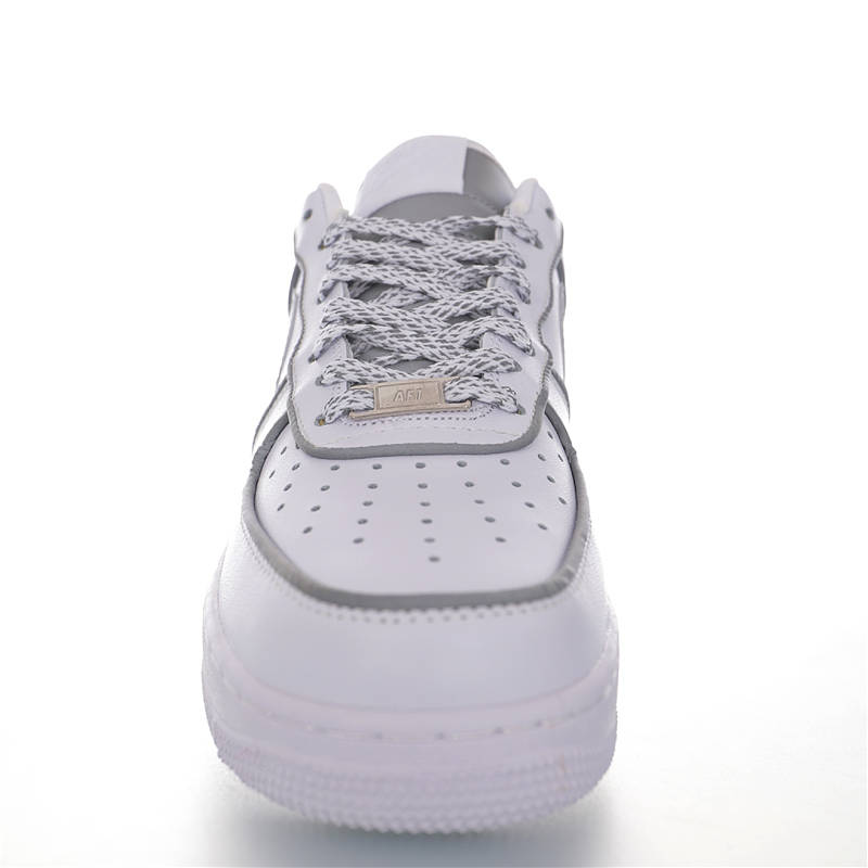nike air force 1 - Gris Blanco