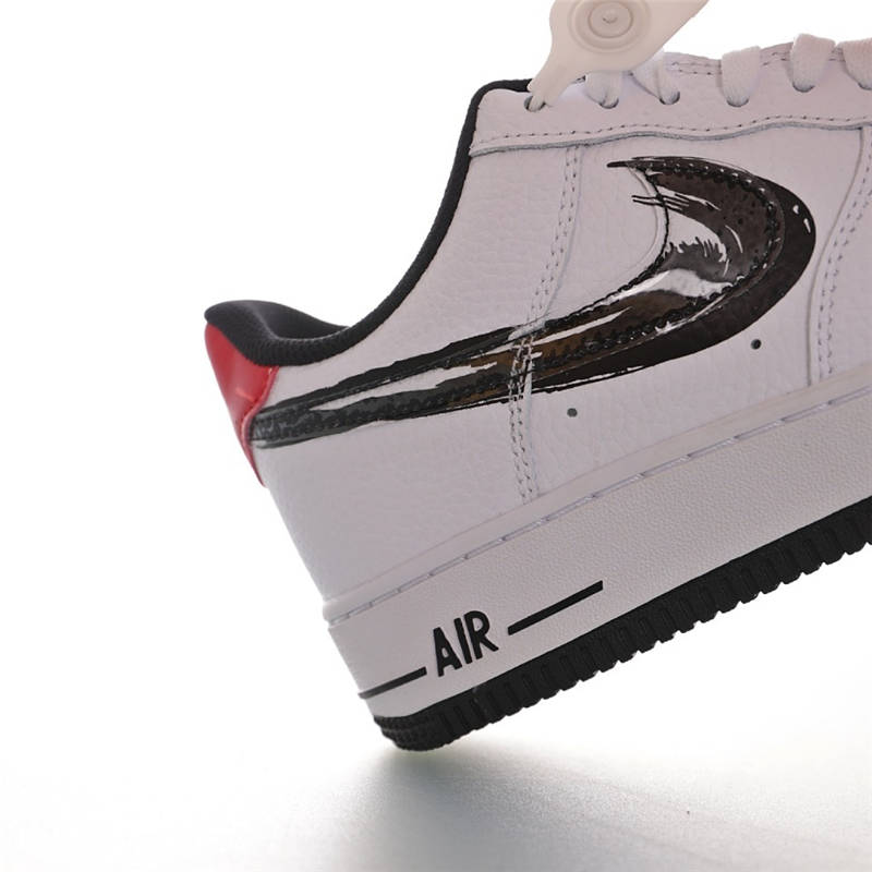 nike air force 1 - Negro Rojo Blanco