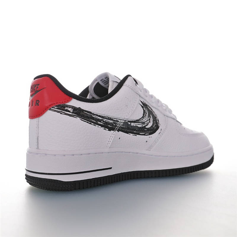 nike air force 1 - Negro Rojo Blanco