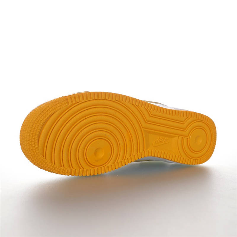 nike air force 1 - Blanco Morado Amarillo