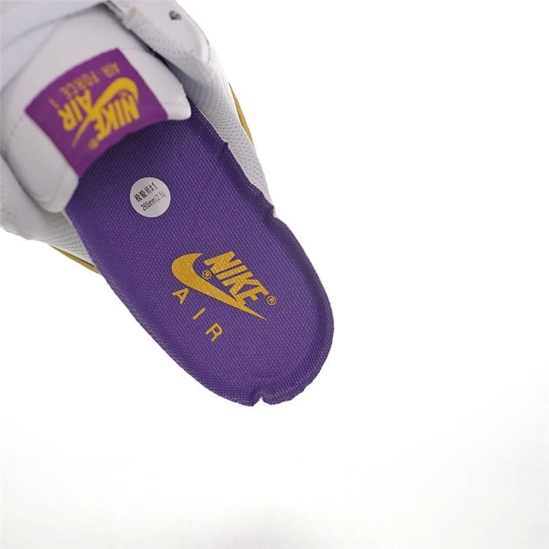 nike air force 1 - Blanco Morado Amarillo