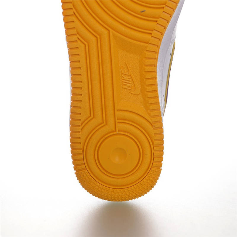nike air force 1 - Blanco Morado Amarillo