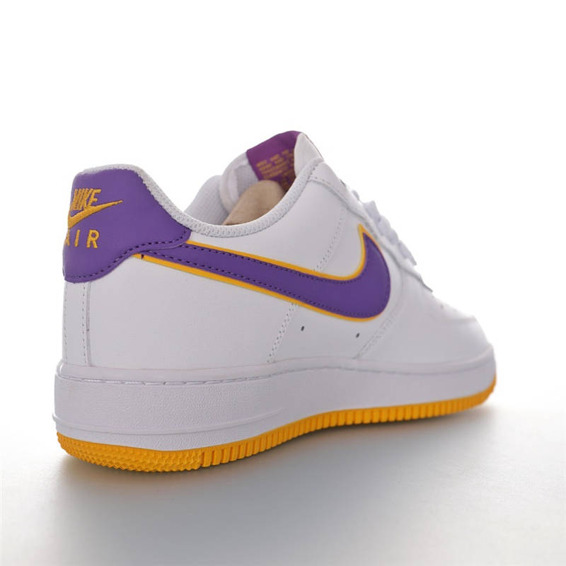 nike air force 1 - Blanco Morado Amarillo