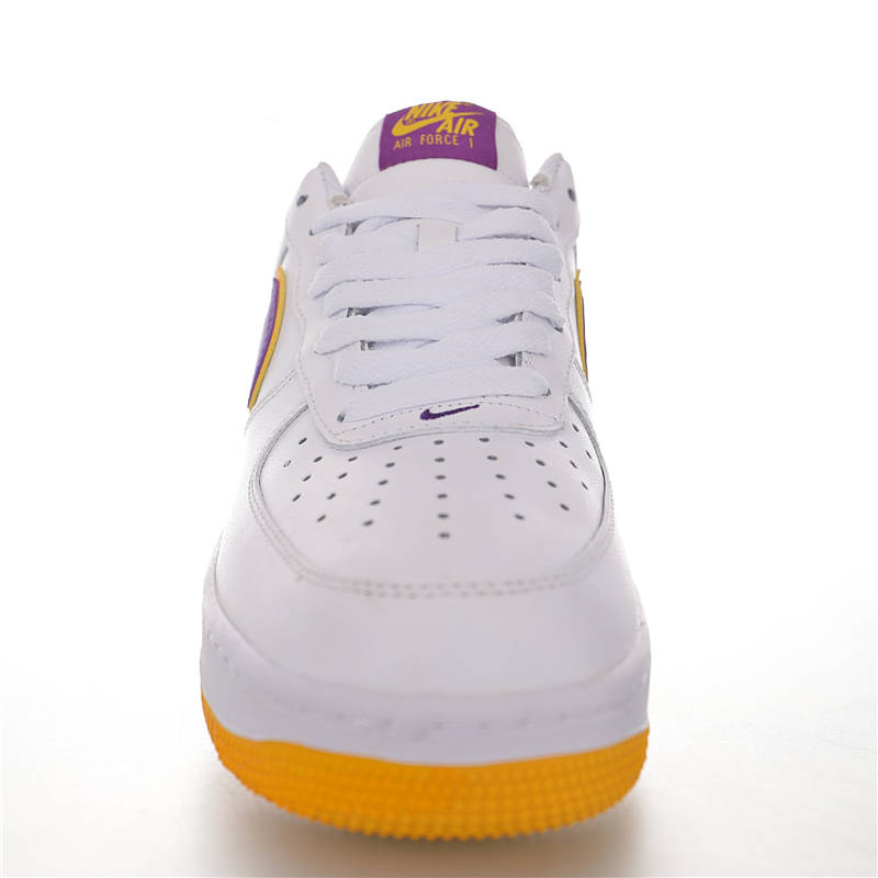 nike air force 1 - Blanco Morado Amarillo