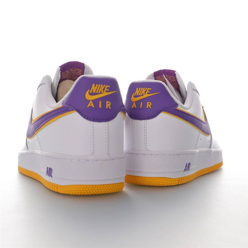 nike air force 1 - Blanco Morado Amarillo