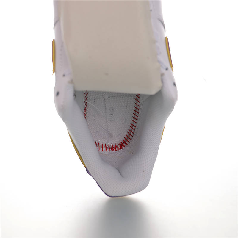nike air force 1 - Blanco Morado Amarillo