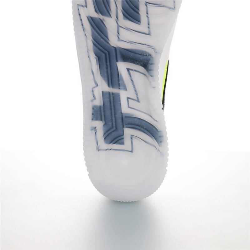 nike air force 1 - Blanco Negro Celeste Fluor