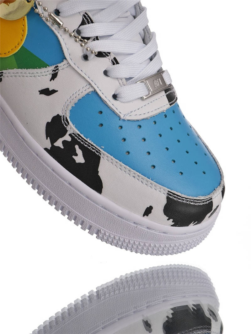 nike air force 1 - Blanco Verde Amarillo Celeste Negro