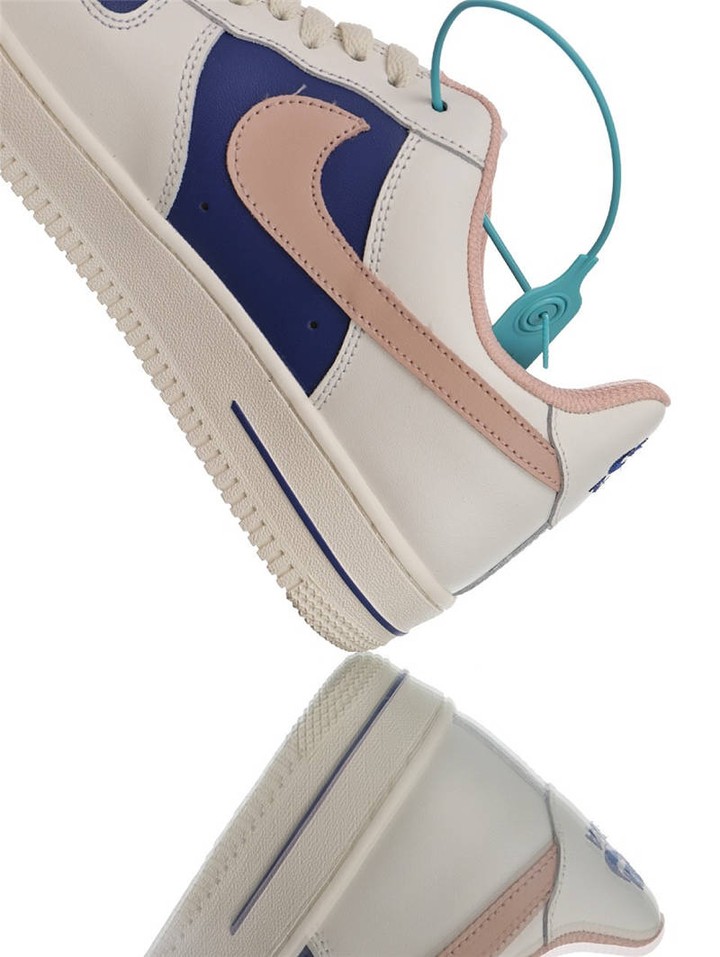 nike air force 1 - Blanco Rosado Azul