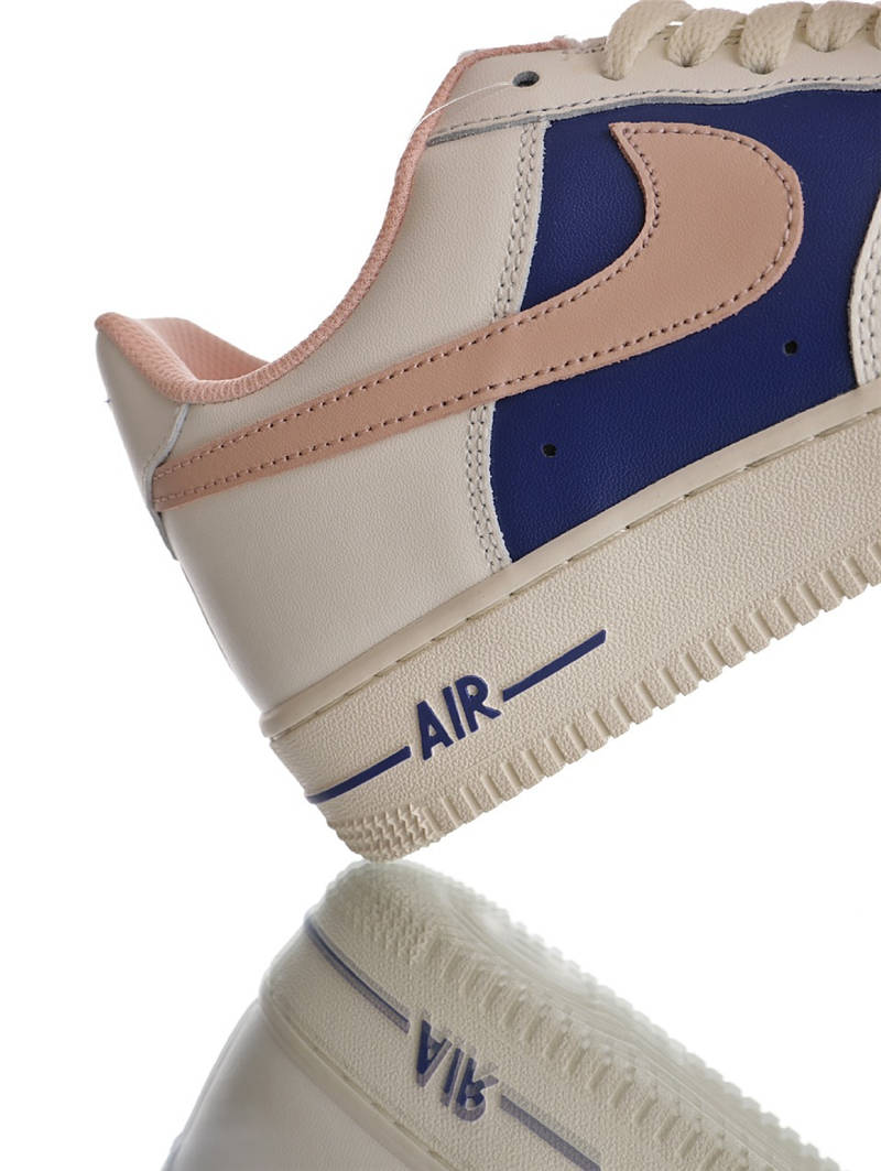 nike air force 1 - Blanco Rosado Azul