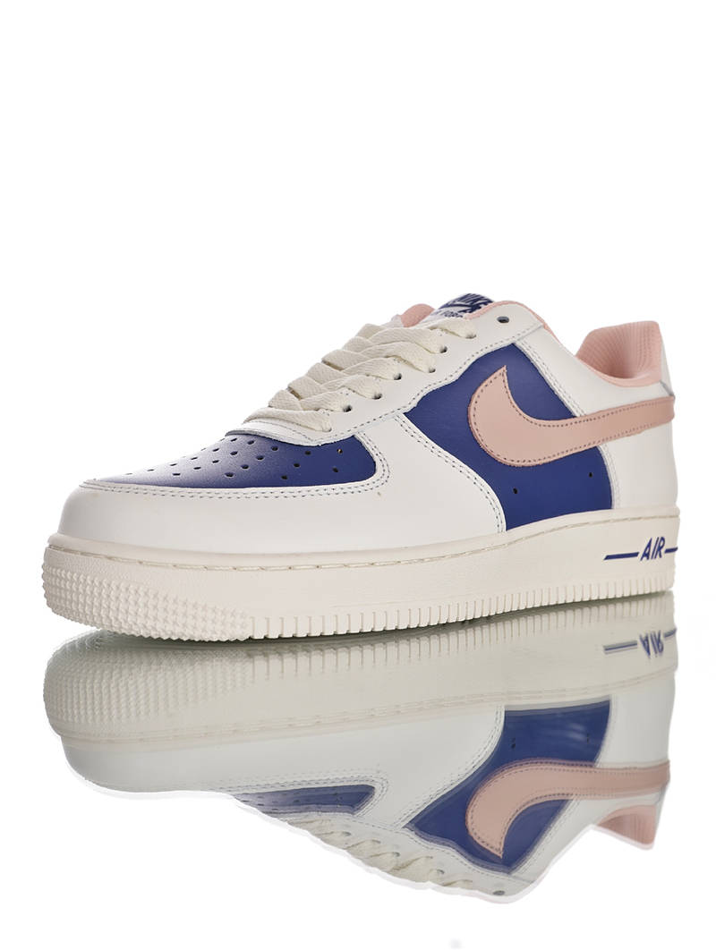 nike air force 1 - Blanco Rosado Azul