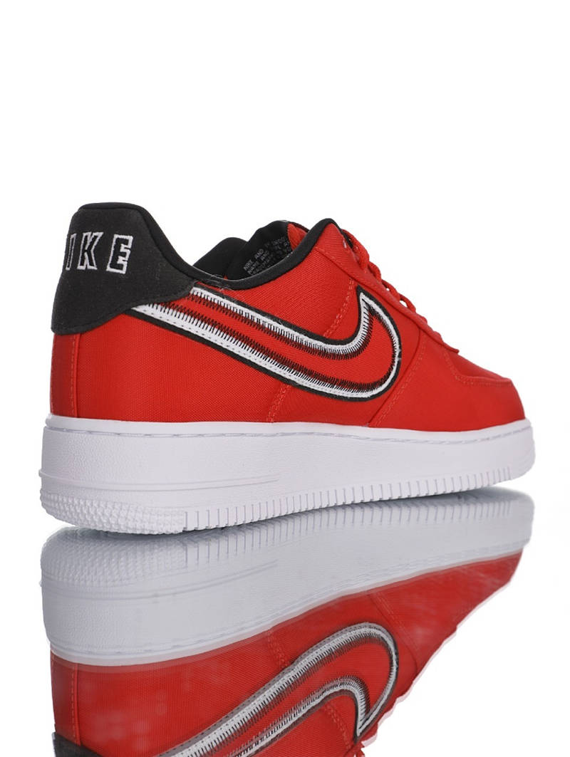 nike air force 1 - Rojo Negro Blanco