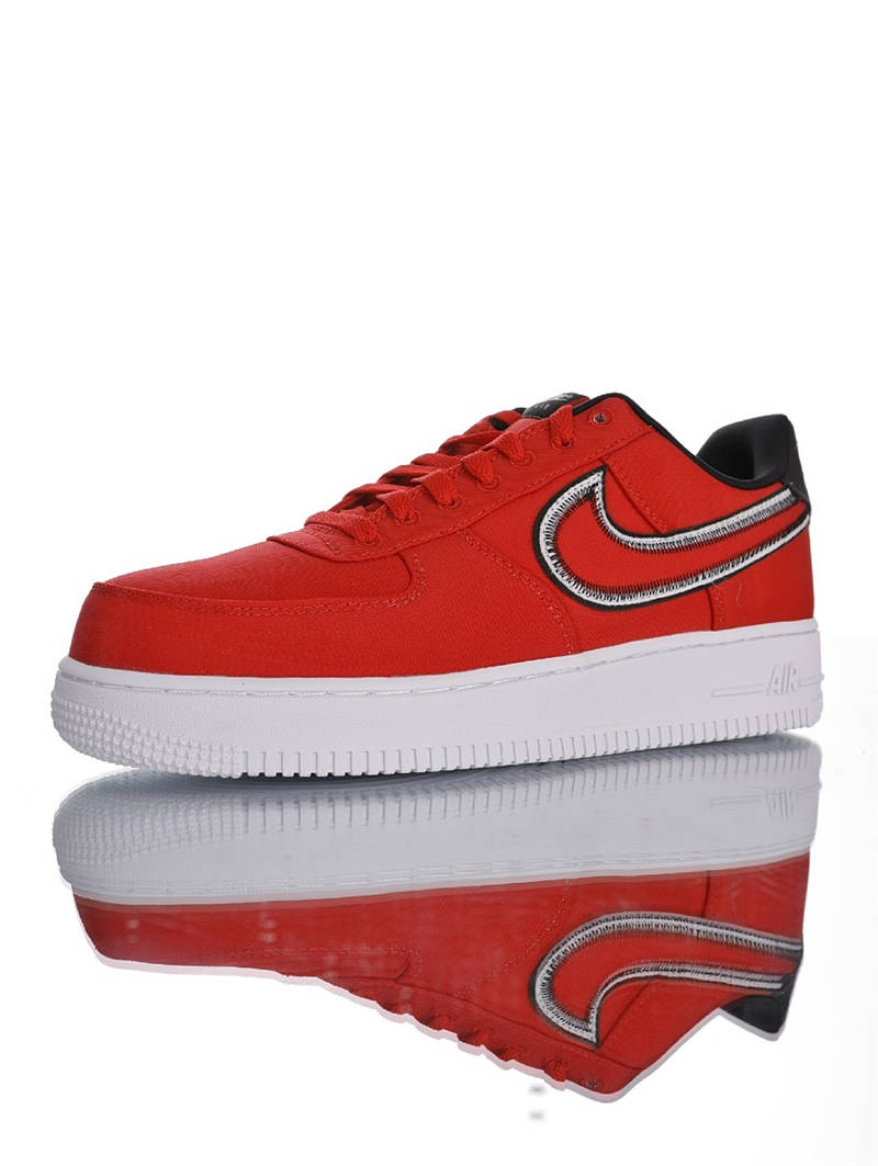 nike air force 1 - Rojo Negro Blanco