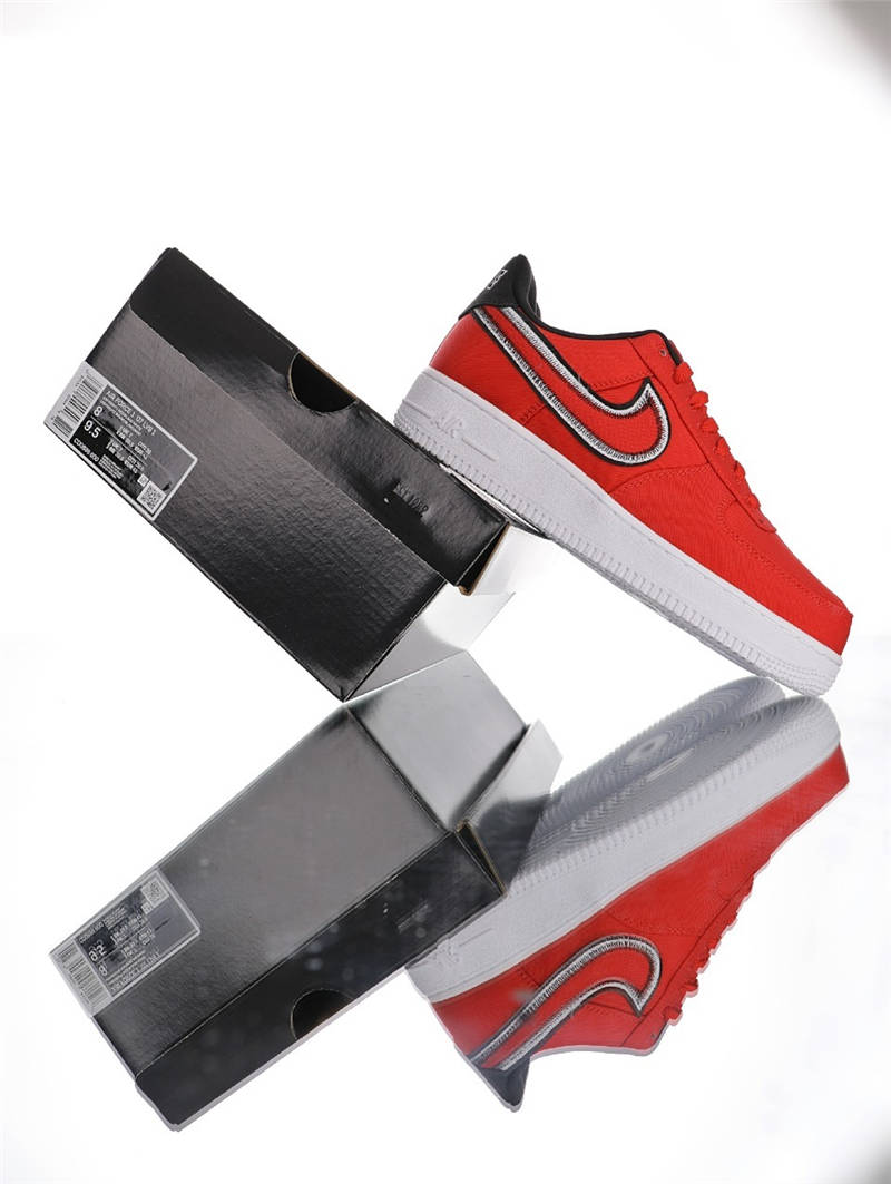 nike air force 1 - Rojo Negro Blanco