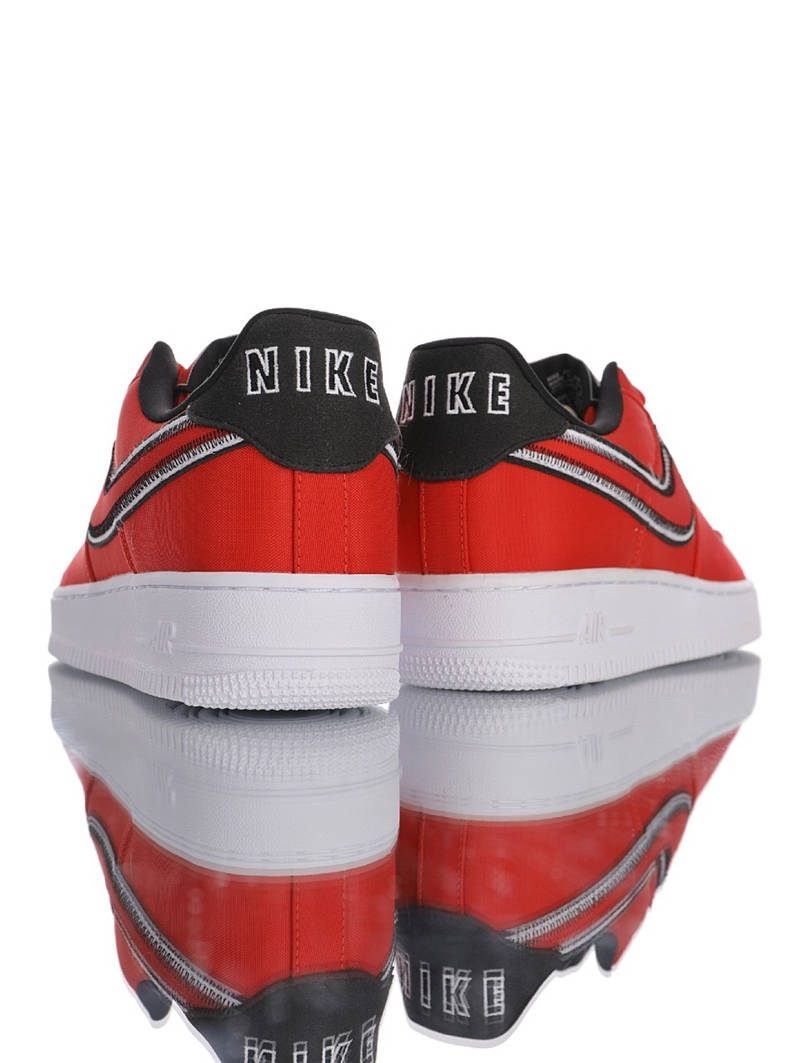 nike air force 1 - Rojo Negro Blanco