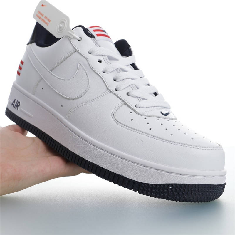 nike air force 1 - Blanco Azul Rojo