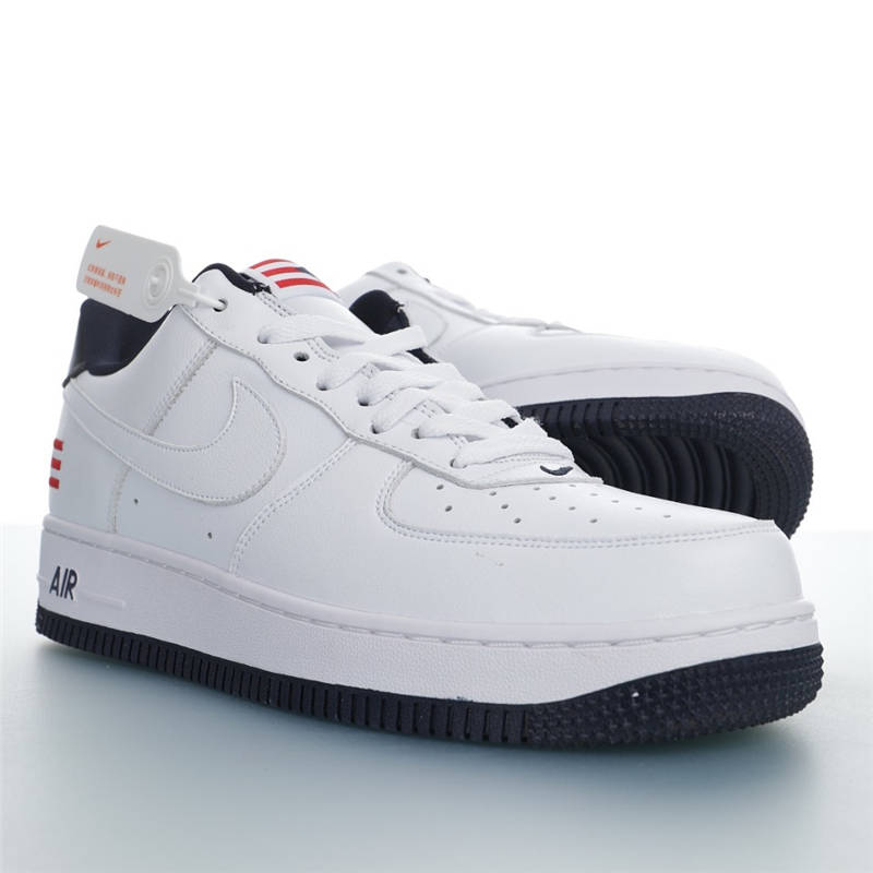 nike air force 1 - Blanco Azul Rojo