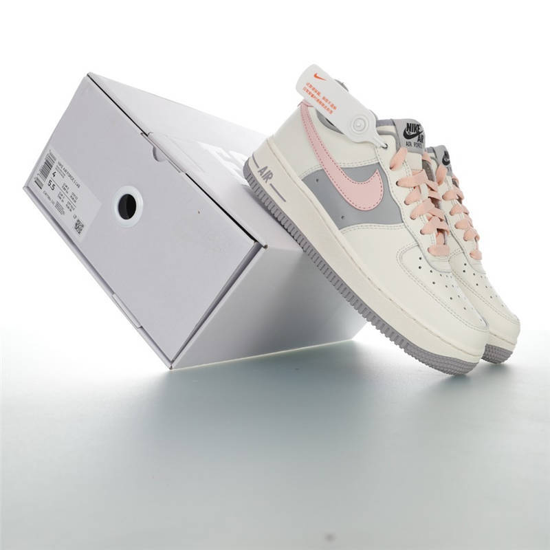 nike air force 1 - Blanco Rosado Gris