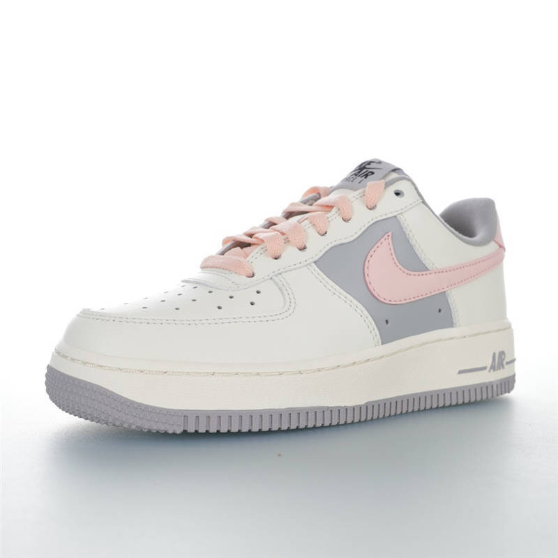 nike air force 1 - Blanco Rosado Gris