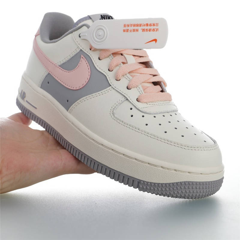 nike air force 1 - Blanco Rosado Gris