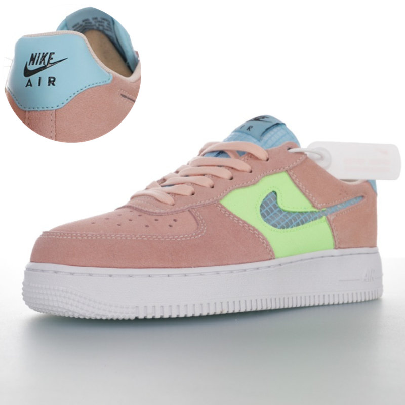 nike air force 1 - Rosado Menta Celeste Blanco