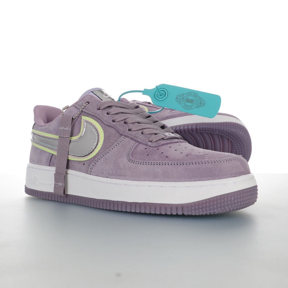 nike air force 1 - Morado Menta Blanco