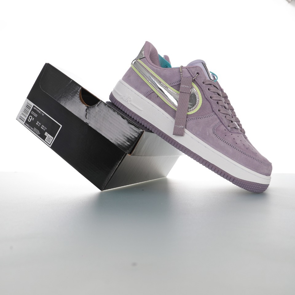 nike air force 1 - Morado Menta Blanco