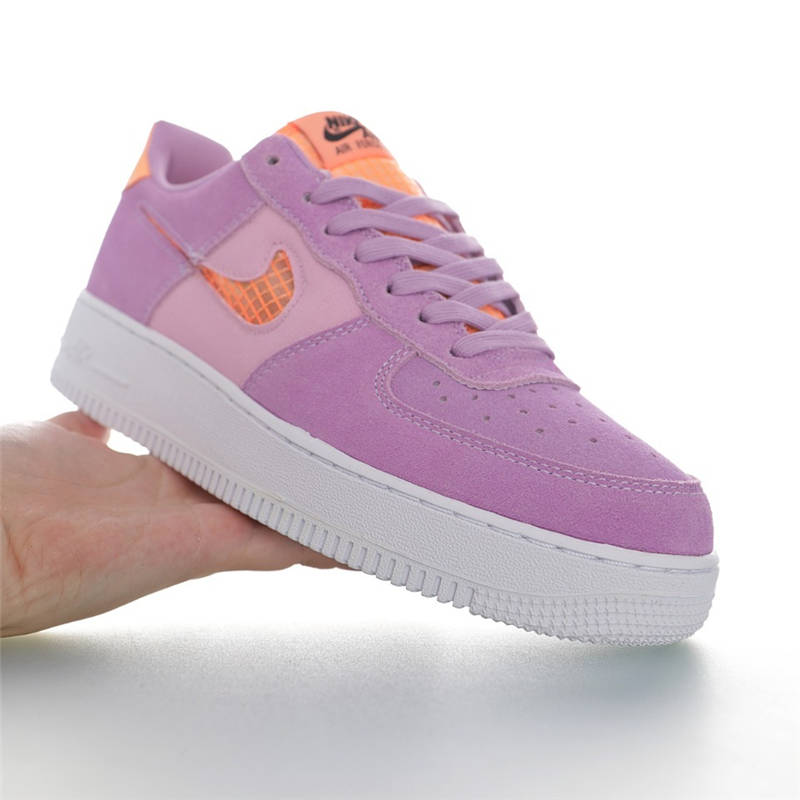 nike air force 1 - Rosado Naranjo Blanco