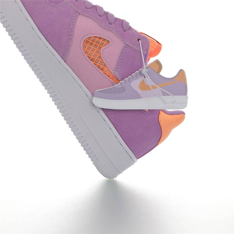 nike air force 1 - Rosado Naranjo Blanco