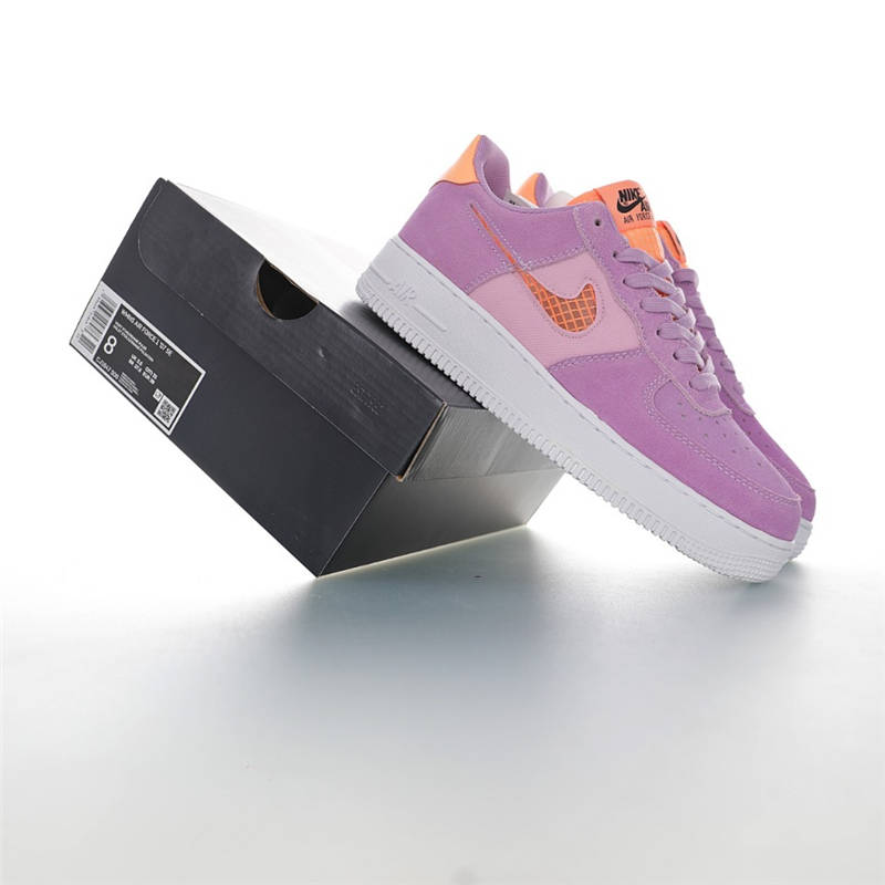 nike air force 1 - Rosado Naranjo Blanco