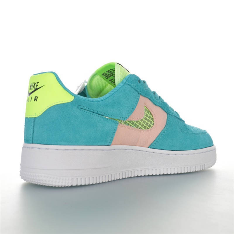 nike air force 1 - Verde Fluor Durazno Blanco