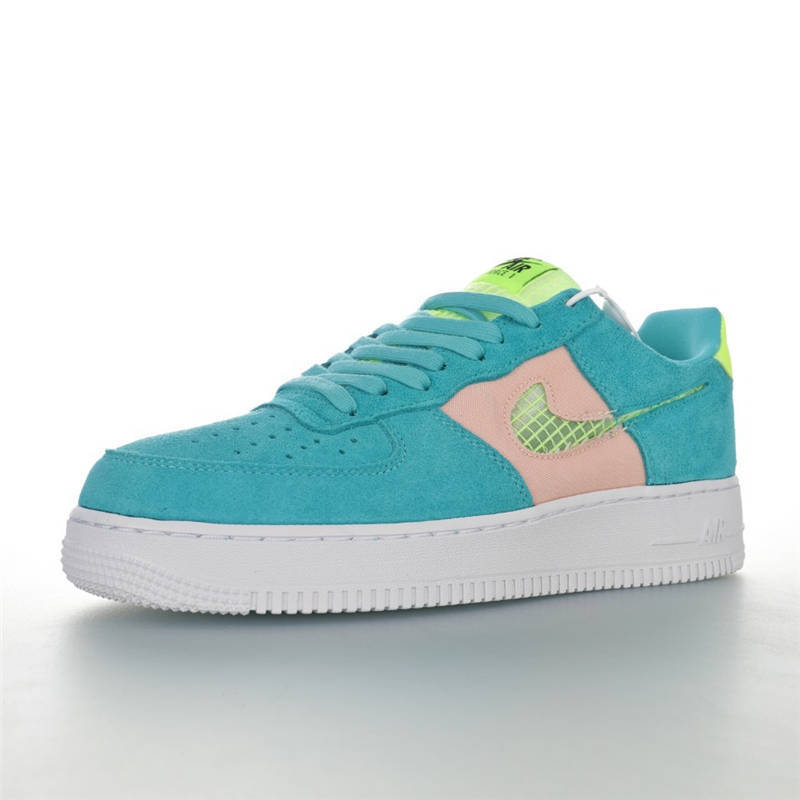 nike air force 1 - Verde Fluor Durazno Blanco