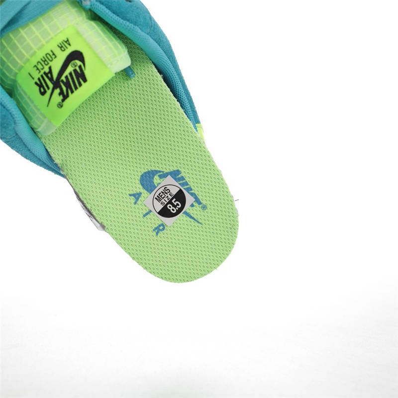 nike air force 1 - Verde Fluor Durazno Blanco