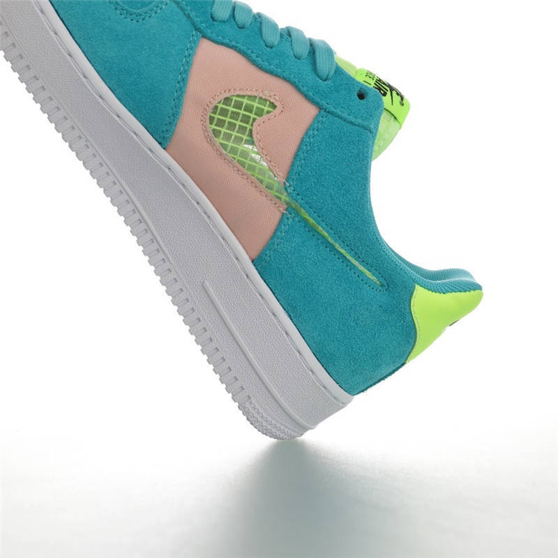 nike air force 1 - Verde Fluor Durazno Blanco