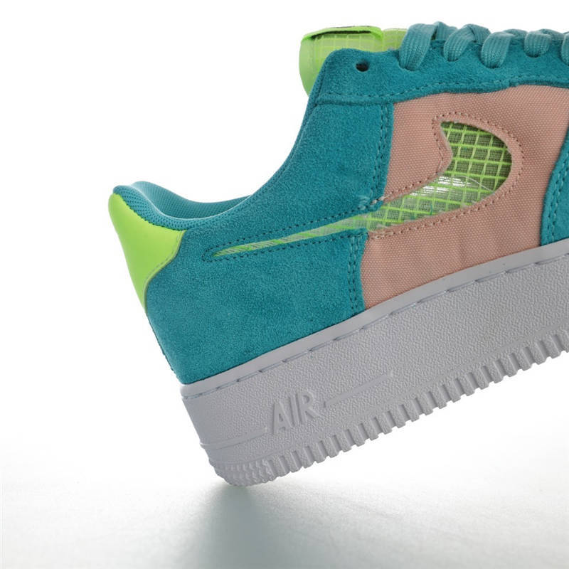 nike air force 1 - Verde Fluor Durazno Blanco