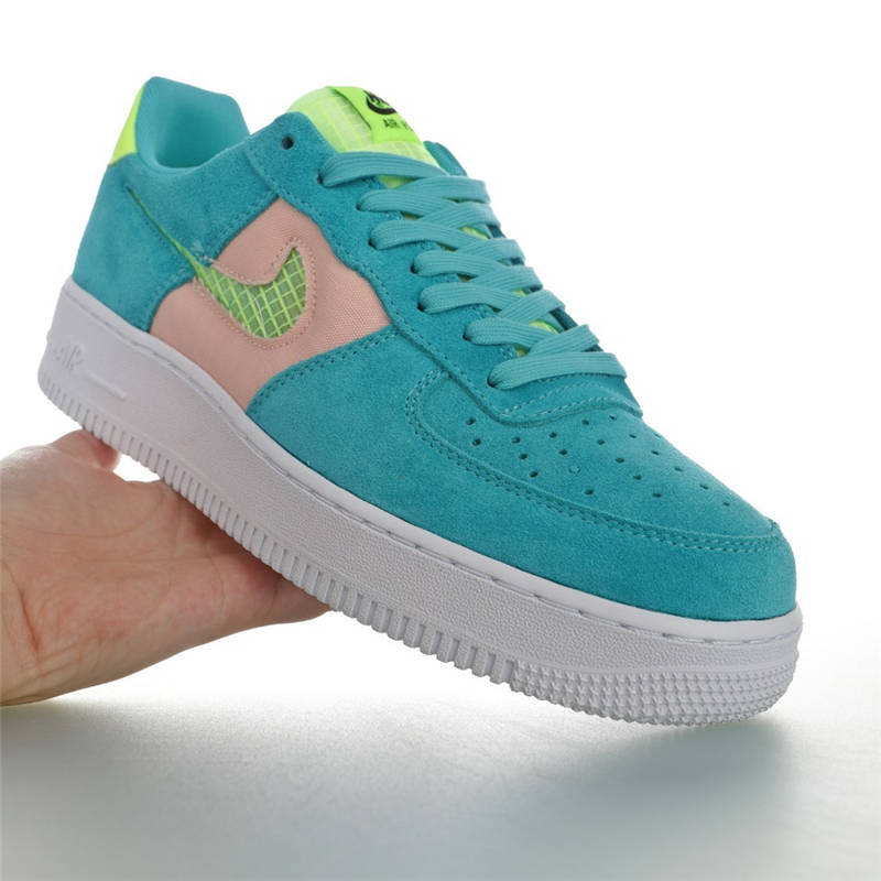 nike air force 1 - Verde Fluor Durazno Blanco