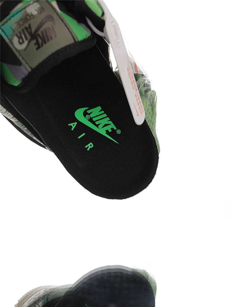 nike air force 1 - Verde Gris Blanco Negro Cafe