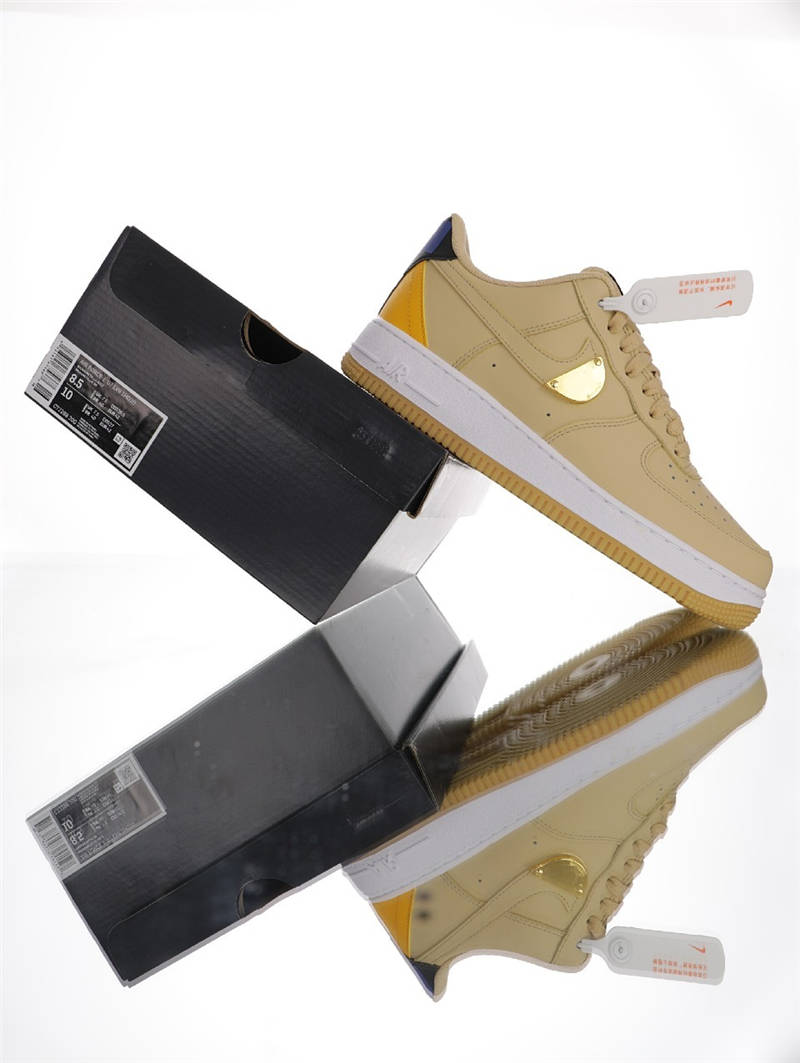 nike air force 1 - Cafe Amarillo Dorado Blanco Morado