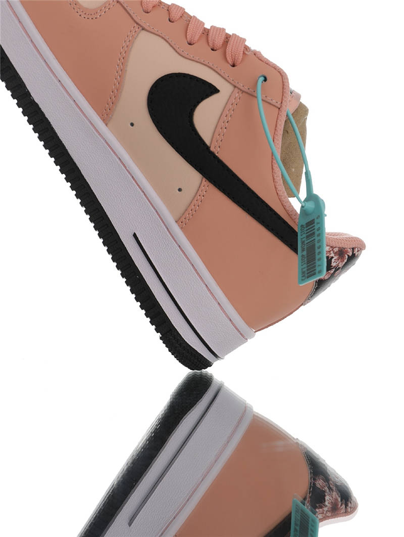 nike air force 1 - Rosado Negro Blanco