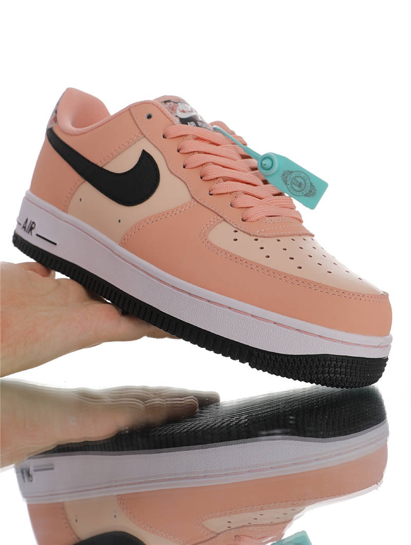 nike air force 1 - Rosado Negro Blanco