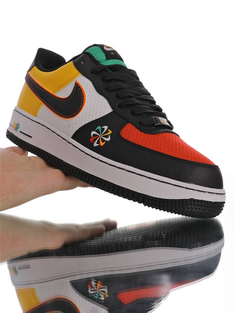 nike air force 1 - Amarillo Negro Verde Rojo Naranjo Blanco