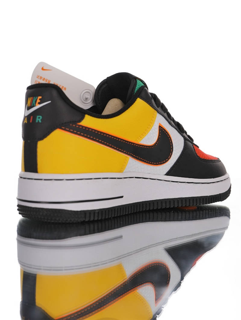nike air force 1 - Amarillo Negro Verde Rojo Naranjo Blanco