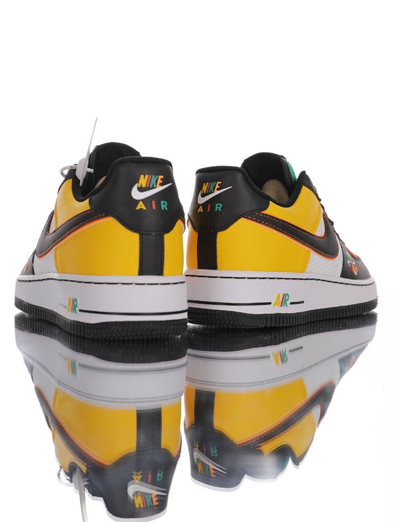 nike air force 1 - Amarillo Negro Verde Rojo Naranjo Blanco